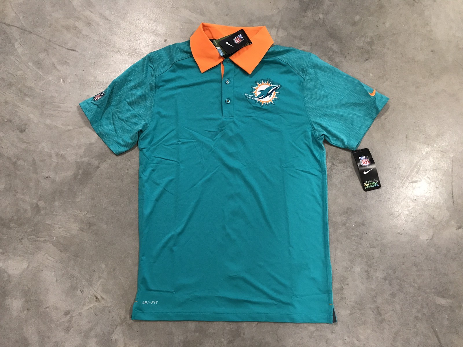 miami dolphins collared shirt